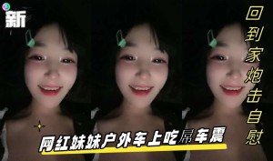 网红妹妹户外车上吃屌车震回到家炮击自慰无毛骚逼假屌猛插翘起屁股炮击后入
