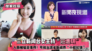 网曝-【独家吃瓜】三立新闻台女主持“莊惠琪”入厕被偷窥事件！