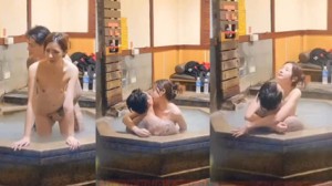 网爆流出网红情侣在日本的温泉日逼，爽的飞起 女忍身材真不错